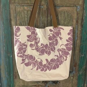 Elegant Purple and Brown Tote Bag